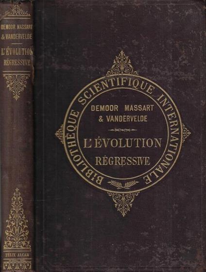 L' évolution règressive - copertina