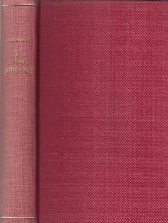La science expérimentale - Claude Bernard - copertina