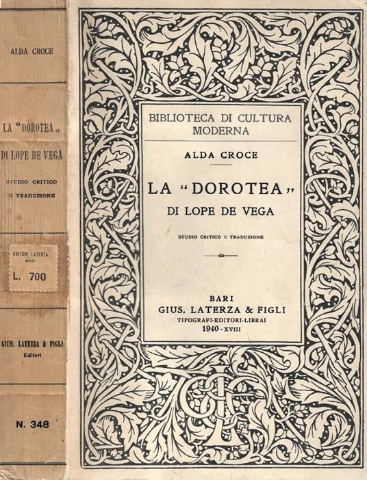 La "Dorotea" di Lope de Ve - copertina