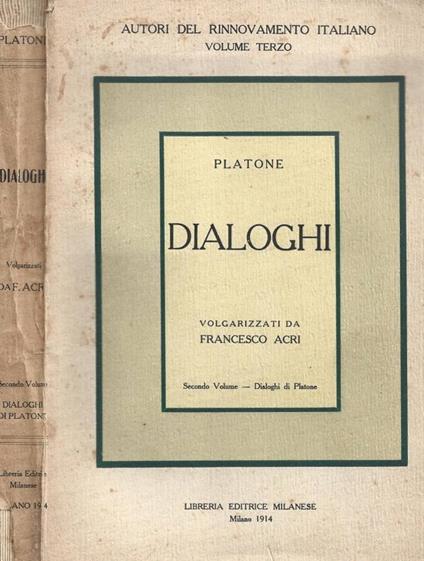 Dialoghi. Secondo volume - copertina
