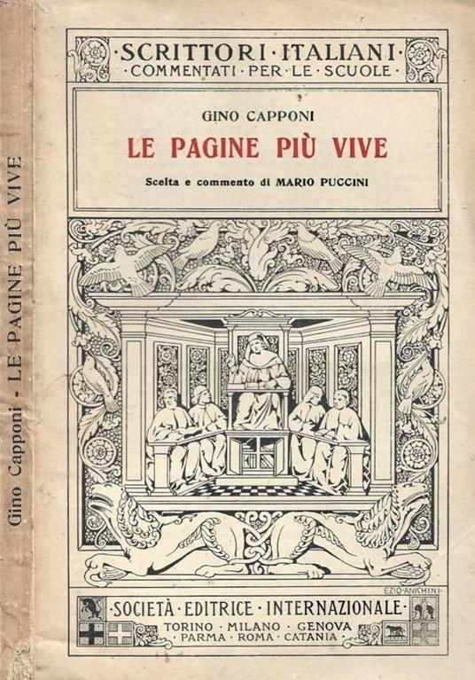 Le pagine più vive - Gino Capponi - copertina