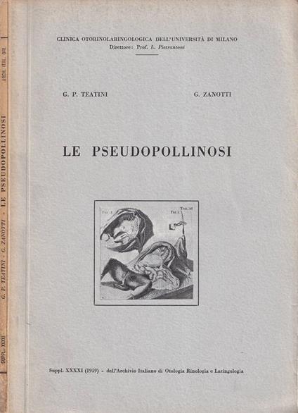 Le pseudopollinosi - copertina