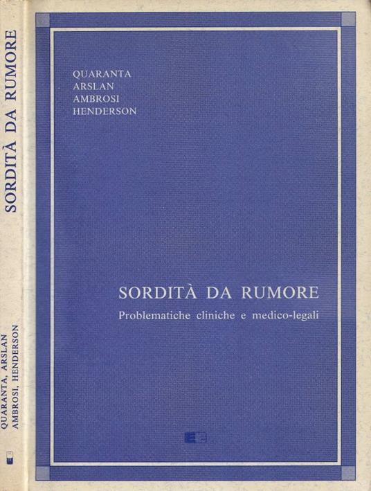 Sordità da rumore - copertina