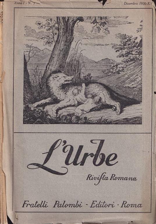 L'Urbe, anno I, n. 3, 1936 - copertina