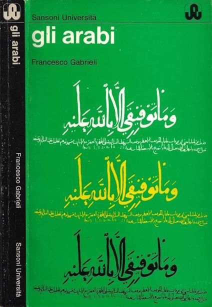 Gli Arabi - Francesco Gabrieli - copertina
