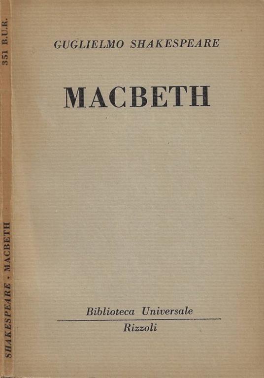 Macbeth - copertina
