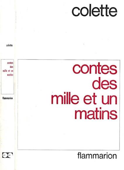 Contes des mille et un matins - copertina