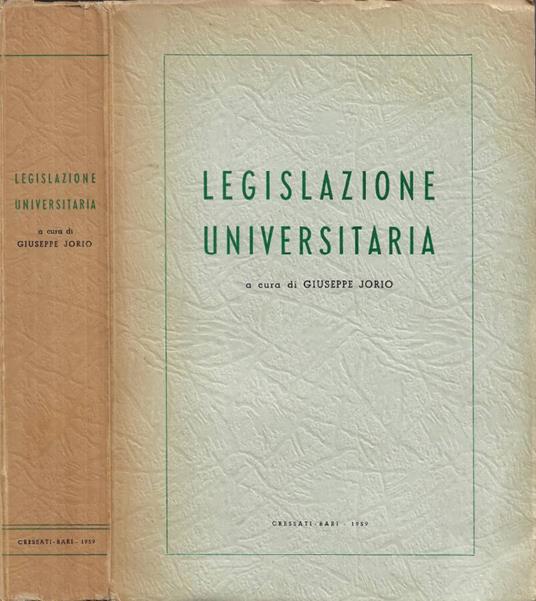 Legislazione Universitaria - copertina