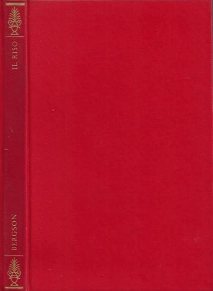 Il Riso - Henri Bergson - copertina