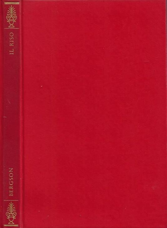 Il Riso - Henri Bergson - copertina