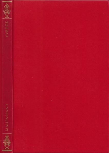 Yvette - Guy de Maupassant - copertina