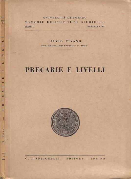 Precarie e Livelli - copertina