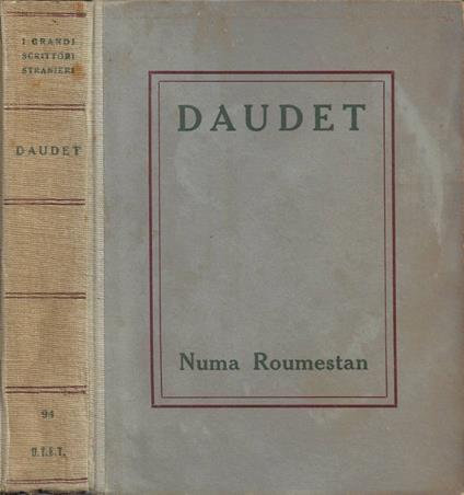 Numa Roumestan - Alphonse Daudet - copertina