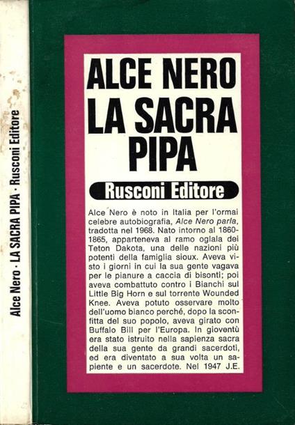 La Sacra Pipa (Testi Redatti e Commentati da Joseph Epes Bro - copertina