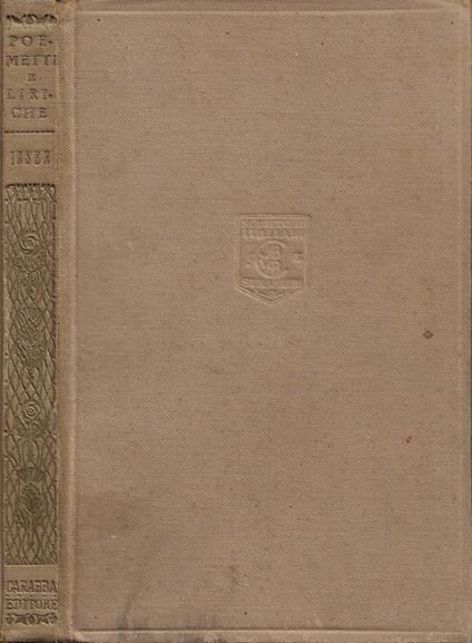 Poemetti e Liriche - copertina