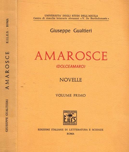 Amarosce vol.I - Giuseppe Gualtieri - copertina