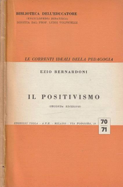 Il positivismo vol II - copertina