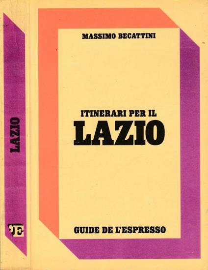 Itinerari per il Lazio - Massimo Becattini - copertina