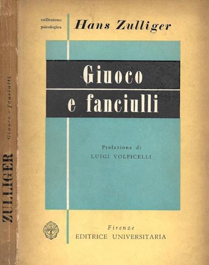 Giuoco e fanciulli - copertina