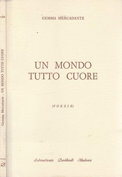 Un mondo tutto cuore - copertina