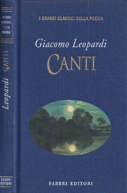 Canti - Giacomo Leopardi - copertina