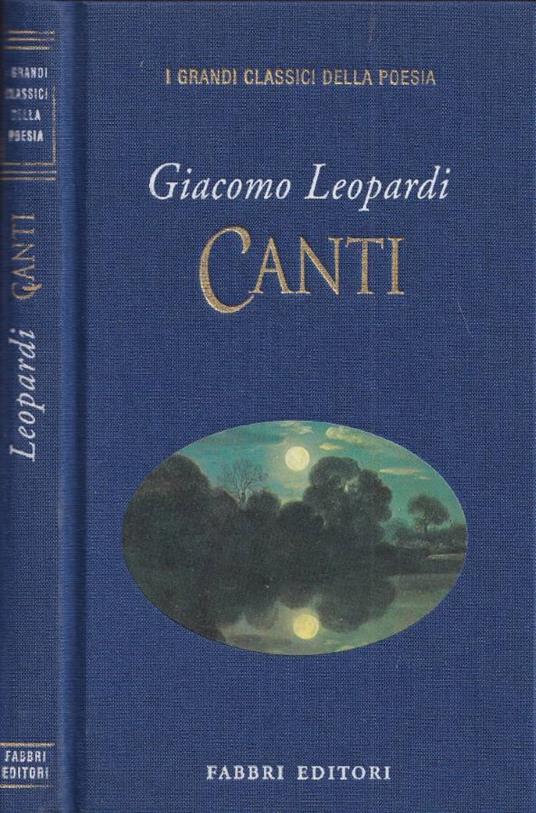 Canti - Giacomo Leopardi - copertina