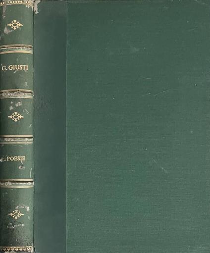 Poesie - Giuseppe Giusti - copertina