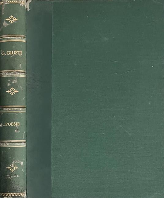 Poesie - Giuseppe Giusti - copertina