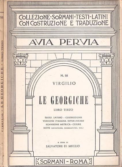 Le georgiche, libro III - copertina
