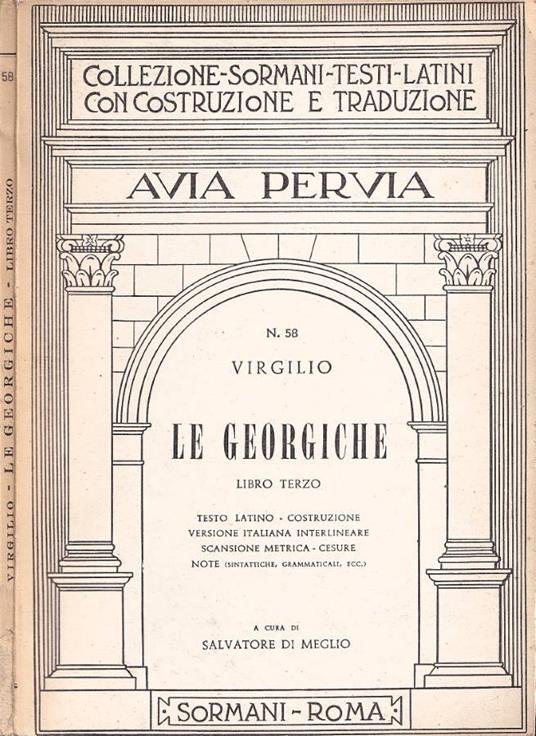 Le georgiche, libro III - copertina