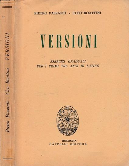 Versioni - copertina