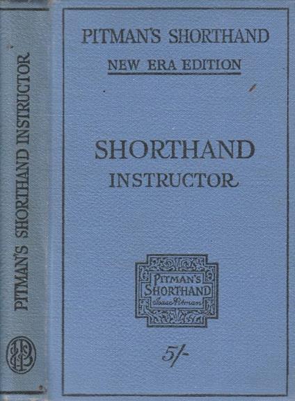 Pitman's shorthand instructor - copertina