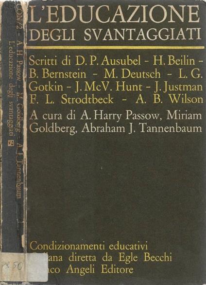 L'Educazione degli Svantaggiati - copertina
