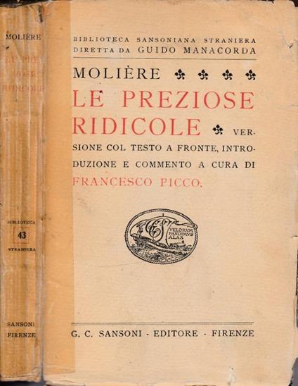 Le preziose ridicole - Molière - copertina