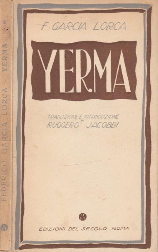 Yerma - copertina