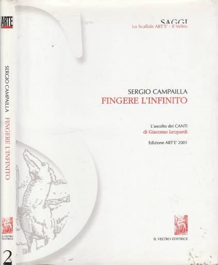 Fingere l'infinito - Sergio Campailla - copertina