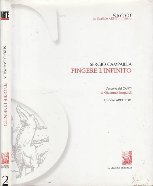 Fingere l'infinito - Sergio Campailla - copertina