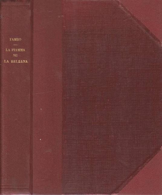 La fiamma su la balzana - copertina