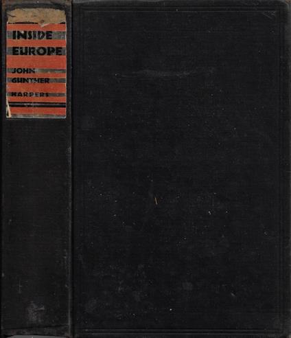 Inside Europe - John Gunther - copertina