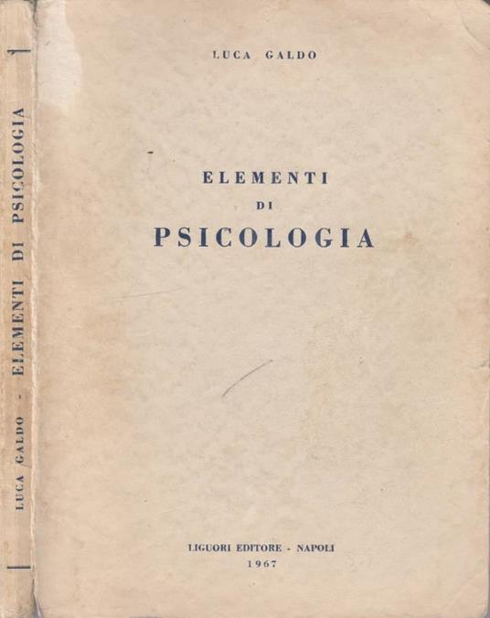 Elementi di psicologia - copertina