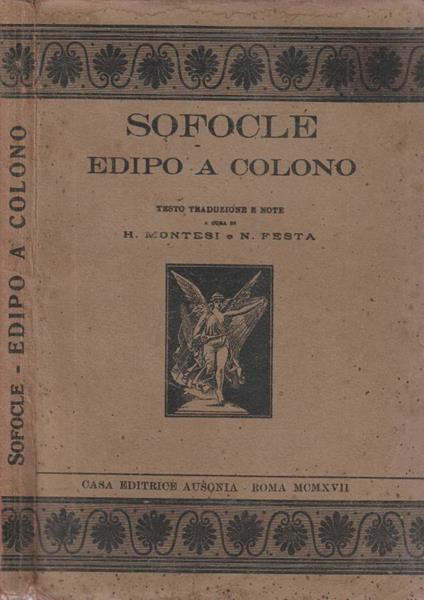 Edipo a Colono - copertina