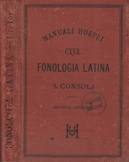 Fonologia latina - copertina