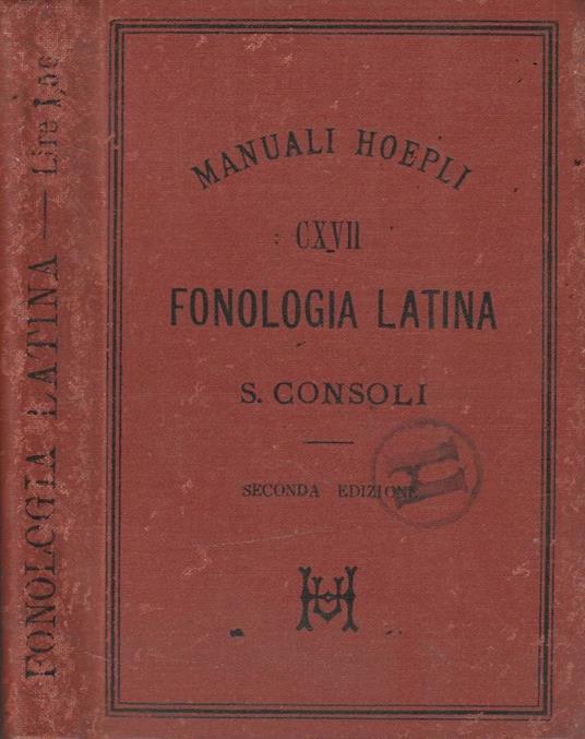 Fonologia latina - copertina