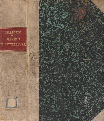Elementi di letteratura - copertina
