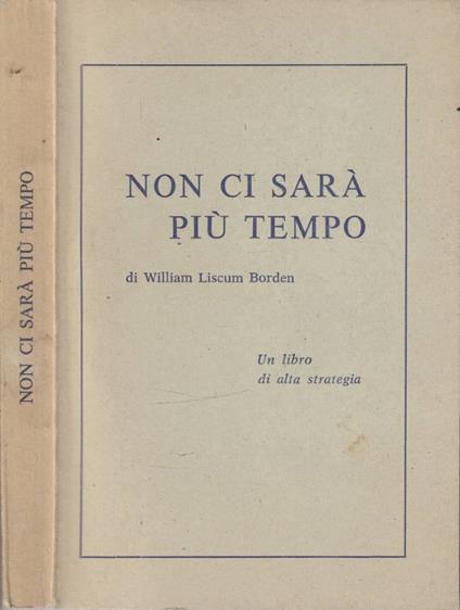 Non ci sarà più tempo - copertina