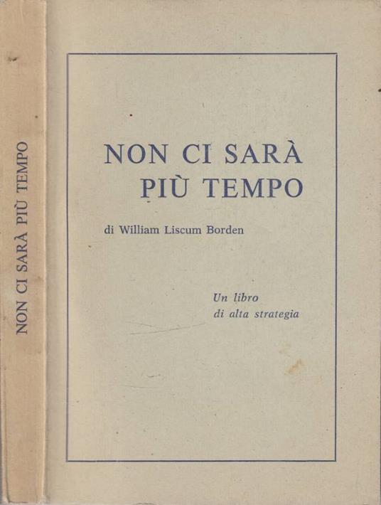 Non ci sarà più tempo - copertina