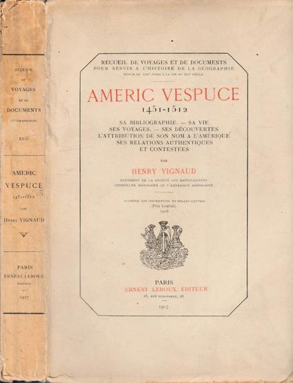 Americ Vespuce - copertina