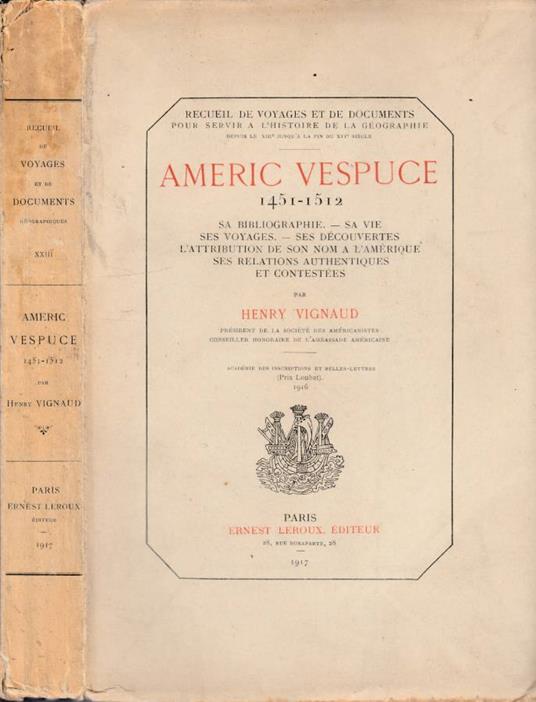 Americ Vespuce - copertina