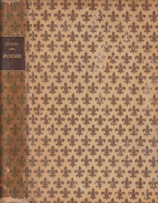 Poesie - Giuseppe Giusti - copertina