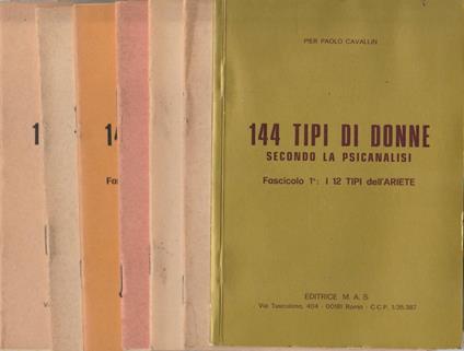 144 tipi di donne secondo la psicanalisi vol 1,4,5,9,10,11,1 - copertina